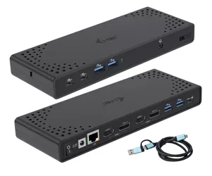 i-tec CADUA4KDOCKPDL2IT sülearvuti dokk ja pordireplikaator Juhtmega ühendatud USB 3.2 Gen 1 (3.1 Gen 1) Type-C Must