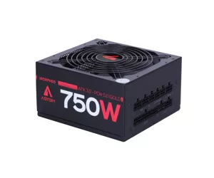 ABYSM Morphep G2 ATX 750W maitinimo blokas 20+4 pin ATX Juoda
