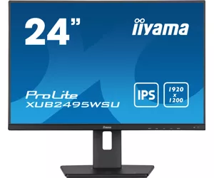 iiyama ProLite XUB2495WSU-B5 PC lamekuvar 61,2 cm (24.1") 1920 x 1200 pikslit WUXGA LCD Must