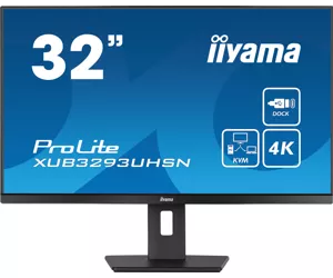 iiyama ProLite XUB3293UHSN-B5 kompiuterio monitorius 80 cm (31.5") 3840 x 2160 pikseliai 4K Ultra HD LCD Juoda