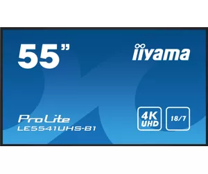 iiyama LE5541UHS-B1 Signage Display Digital signage flat panel 138.7 cm (54.6") LCD 350 cd/m² 4K Ultra HD Black 18/7