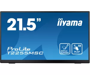iiyama ProLite T2255MSC-B1 computer monitor 54.6 cm (21.5") 1920 x 1080 pixels Full HD LCD Touchscreen Black