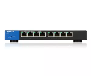 Linksys LGS308 Управляемый Gigabit Ethernet (10/100/1000) Черный, Синий