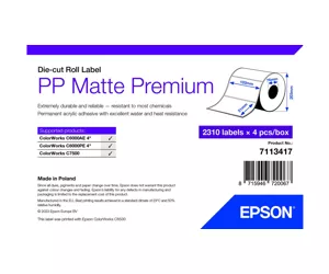 Epson 7113417 printerimärgis Valge Iseliimuv printerisilt