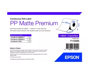 Epson 7113425 etiketė spausdinimui Balta Lipni spausdintuvo etiketė