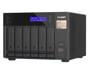 QNAP QVP-63B võrkupääsu- ja varundusserver NAS Tower Ethernet LAN Must