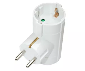 Silver Electronics 9152 power plug adapter Type F White