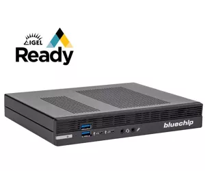 bluechip BUSINESSline S3120 *IGEL Ready* G7400 mini PC Intel® Pentium® Gold 4 GB DDR4-SDRAM 250 GB Твердотельный накопитель (SSD) Мини-ПК Черный