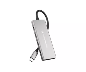 Conceptronic HUBBIES17G хаб-разветвитель USB 3.2 Gen 2 (3.1 Gen 2) Type-C 10000 Мбит/с Серый