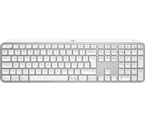Logitech MX Keys S klaviatūra RD belaidis ryšys + „Bluetooth“ QWERTY JAV tarptautinė versija Aliuminis, Balta