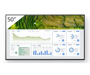 Sony FW-50BZ30L Signage Display Digital signage flat panel 127 cm (50") LCD Wi-Fi 440 cd/m² 4K Ultra HD Black Android 24/7