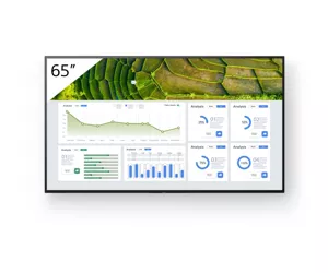 Sony FW-65BZ30L infoekraan Digital signage lameekraan 165,1 cm (65") LCD WiFi 440 cd/m² 4K Ultra HD Must Android 24/7