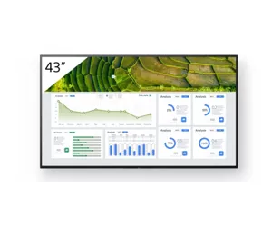 Sony FW-43BZ30L infoekraan Digital signage lameekraan 109,2 cm (43") LCD WiFi 440 cd/m² 4K Ultra HD Must Android 24/7