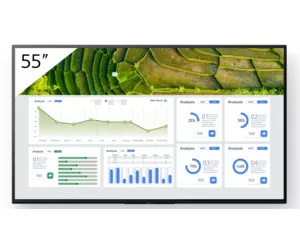 Sony FW-55BZ30L infoekraan Digital signage lameekraan 139,7 cm (55") LCD WiFi 440 cd/m² 4K Ultra HD Must Android 24/7
