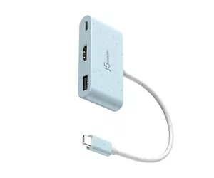 j5create JCA379EC - USB-C® to HDMI™ & USB™ Type-A with Power Delivery