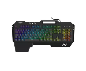 Hama Exodus 800 Mechanical klaviatūra USB QWERTZ Vokiečių Juoda