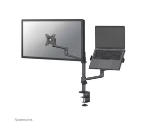 Neomounts DS20-425BL2 nešiojamojo kompiuterio stovas Nešiojamojo kompiuterio ir monitoriaus laikymo rankena Juoda 43,9 cm (17.3")