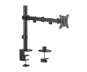 AISENS ECO Swivel and Tilt Table Mount for Monitor/TV 9Kg (3 Pivots, 1 Arm) from 17-32, Black