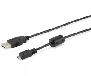 Equip USB 2.0 Type A to Micro-B Cable, 1.8m , Black