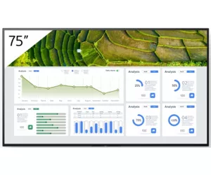 Sony FW-75BZ30L/TM Signage Display Digital signage flat panel 190.5 cm (75") LCD Wi-Fi 440 cd/m² 4K Ultra HD Black Android 24/7