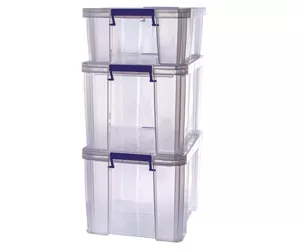 Fellowes 7731401 storage box Rectangular Plastic Transparent