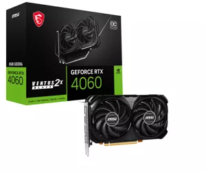 MSI VENTUS GEFORCE RTX 4060 2X BLACK 8G OC graafikakaart NVIDIA 8 GB GDDR6