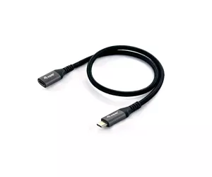 Equip USB 3.2 Gen 2 C-auf-C-Verlängerungskabel, M/F, 1,0 m, 4K/60 Hz, 10 Gbit/s