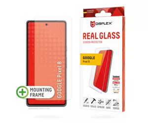 Displex Screen Protector (10H) for Google Pixel 8, Eco Mounting Frame, scratch resistant