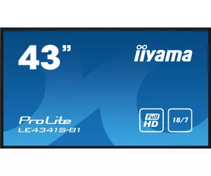 iiyama LE4341S-B1 Signage Display Digital signage flat panel 108 cm (42.5") LCD 350 cd/m² Full HD Black 18/7
