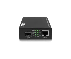 ACT AC4451 tīlkla mediju pārveidotājs 1000 Mbit/s Multi režīms, Viens režīms Melns