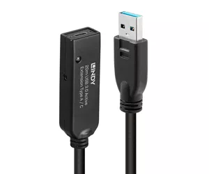 Lindy 43375 USB kabelis 20 m USB 3.2 Gen 1 (3.1 Gen 1) USB A Melns