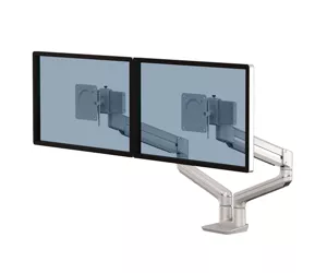 Fellowes Tallo Dual Monitor Arm Silver
