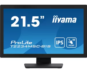 iiyama ProLite T2234MSC-B1S computer monitor 54.6 cm (21.5") 1920 x 1080 pixels Full HD Touchscreen Black