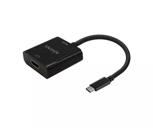 AISENS USB-C to HDMI 4K@30Hz converter, USB-C/M-HDMI/H, Black, 15cm
