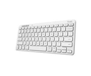 Trust Lyra tastatūra RF bezvadu sakari + Bluetooth QWERTY Amerikāņu angļu valoda Balts