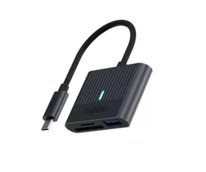 Rapoo UCR-3001 кардридер USB 3.2 Gen 1 (3.1 Gen 1) Type-C Черный