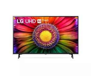 LG 43UR80003LJ televizorius 109,2 cm (43") 4K Ultra HD Smart TV „Wi-Fi“ Juoda