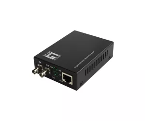 LevelOne GVT-2003 tīlkla mediju pārveidotājs 1000 Mbit/s 1310 nm Viens režīms Melns