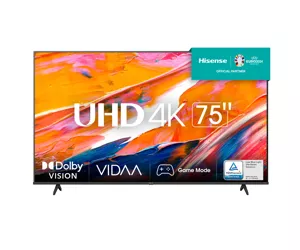Hisense 75A6K teler 190,5 cm (75") 4K Ultra HD Nutiteleri funktsioon WiFi Must
