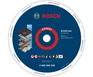 Bosch 2 608 900 536 pöörleva tööriista lihvimis- ja poleerimisvahend Malm, Metall, Plast, Roostevaba teras, Teras Lõikeketas