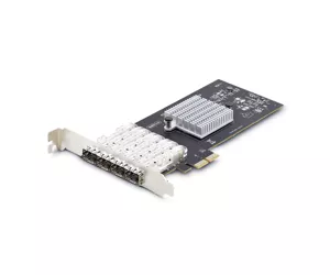 StarTech.com 4-Port GbE SFP Network Card, PCIe 2.0 x2, Intel I350-AM4 4x 1GbE Controller, 1000BASE Copper/Fiber Optic, Quad-Port Gigabit Ethernet NIC, Desktop/Server Backplanes - Windows and Linux Compatible