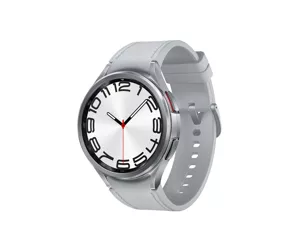 Samsung Galaxy Watch6 Classic Watch6 Classic 3,81 cm (1.5") OLED-ekraan 47 mm Digitaalne 480 x 480 pikslit Puutetundlik ekraan Hõbe WiFi GPS (satelliit)