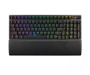 ASUS ROG Strix Scope II 96 Wireless klaviatuur USB + RF Wireless + Bluetooth QWERTY Prantsuse Must