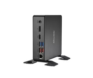Shuttle XPC Nano PC NC40U5, Intel Core i5-1235U, 1x HDMI, 1x DP,1xUSB-C/DP, 6x USB3.2, 1x 2.5" bay, 2x M.2, 1x LAN, RAID, 24/7 permanent operation, incl. VESA & Stand