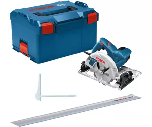 Bosch GKS 55+ GCE + FSN 1400 16,5 cm Черный, Синий 4700 RPM 1350 W