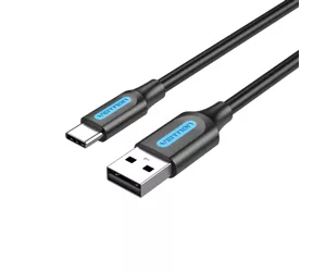 Vention COKBH USB kabelis 2 m USB 2.0 USB A USB C Melns