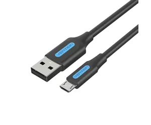 Vention COLBH USB kabelis 2 m USB 2.0 USB A Micro-USB B Melns