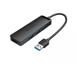 Vention 4-Port USB 3.0 Hub With Power Supply 0.5M Black
