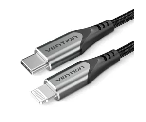Vention TACHF mobiliojo telefono laidas Pilka 1 m USB C Lightning