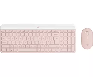 Logitech MK470 Slim Combo klaviatuur Hiir kaasa arvatud Raadioside QWERTY US rahvusvaheline Roosa
